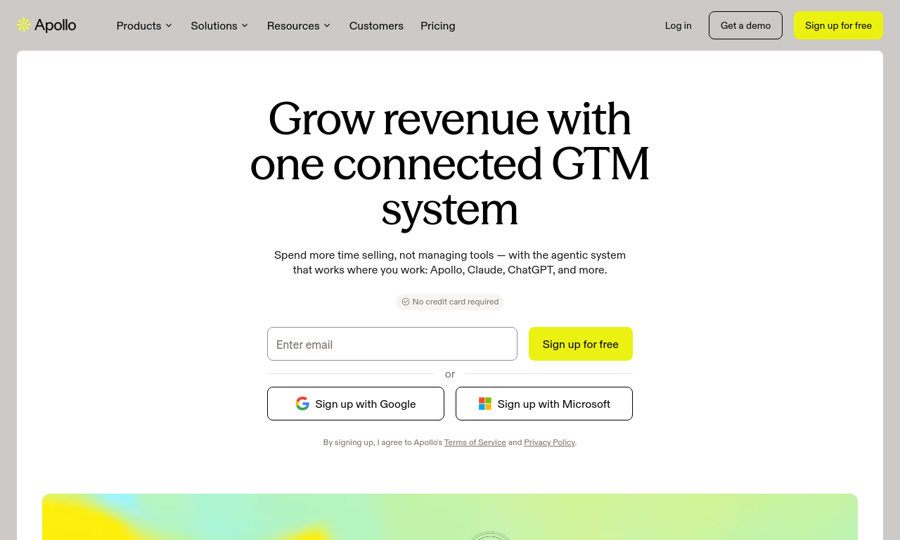 Apollo homepage